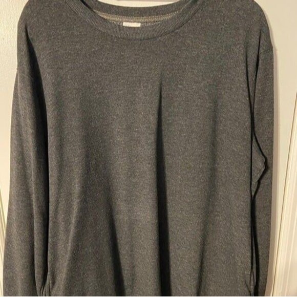 Dark Grey Crewneck Fleece Sweatshirt - Picture 1 of 3